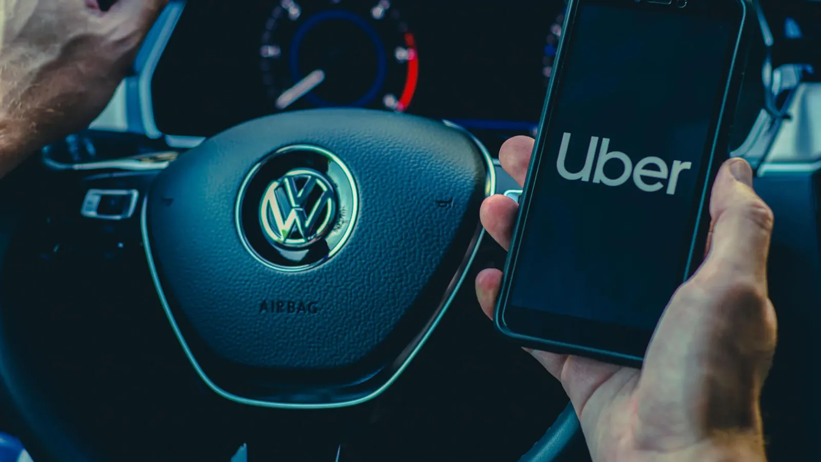 Ride-share app interface